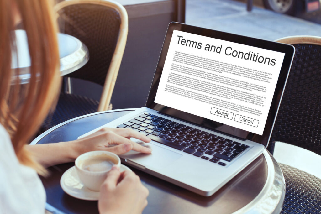 online business laws - terms and conditions